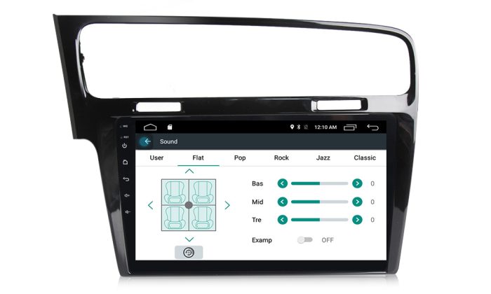Navigatie auto dedicata VW Volkswagen Golf 7, Android 12, 10 inch, Octa-Core ,GPS, Wifi, FM, 4G slot cartela SIM - imagine 4
