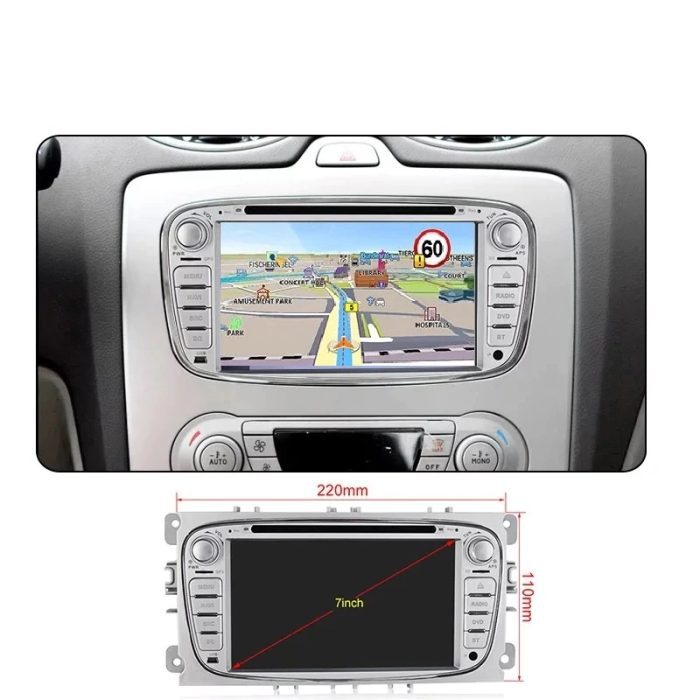 Navigatie auto Octa-Core ,Ford Mondeo,Focus 2, S-Max,C-Max,Galaxy, Android 10, Wi-Fi, Bluetooth - imagine 2