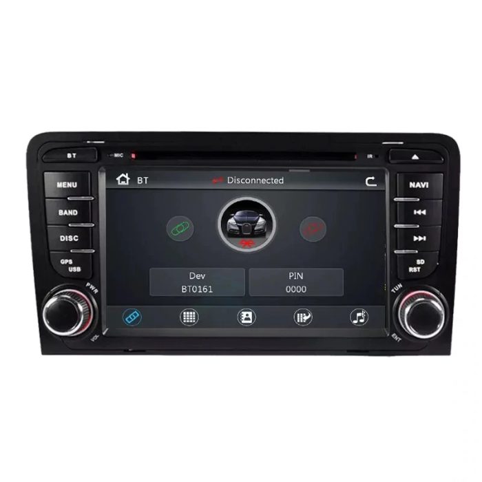 Navigatie auto Audi A3 , Android 12, Wi-Fi ,Octa-Core 4G +64GB , 4G , slot cartela SIM  Bluetooth , Waze ,YouTube, Google - imagine 3