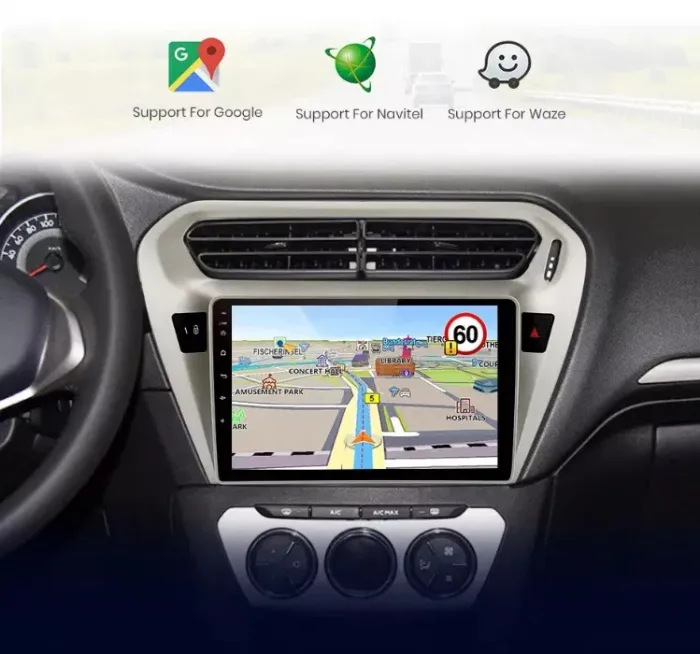 Navigatie auto Peugeot 301, Procesor Quad Core ,Android 12 , Wi-Fi, Bluetooth - imagine 7