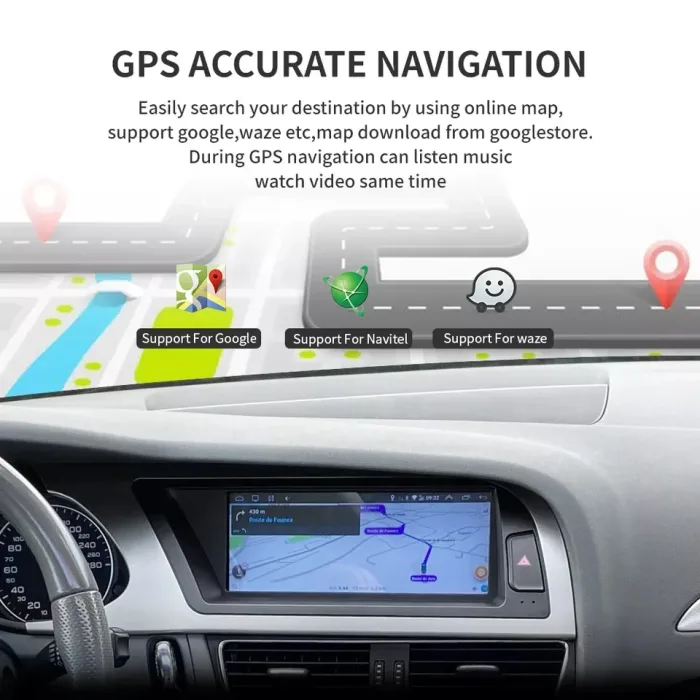 Navigatie auto dedicata Audi A4 B8 (2009-2016), Android , 4GB RAM 64GB, 4G SIM, Carplay si Android auto PREMIUM Low Version "Audi concert" / "Audi symphony" - imagine 12