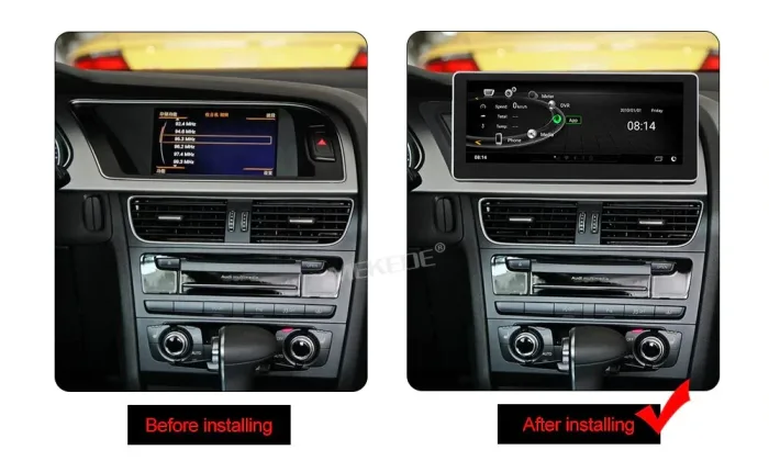 Navigatie auto dedicata Audi A4 A5 B8 ( 2009 - 2016) , Audi Concert / Symphony  , MMI 2G -Low configuration, 4GB RAM +64 GB ROM , Slot Sim 4G LTE , Display 10,2 inch , Procesor Octa Core - imagine 5