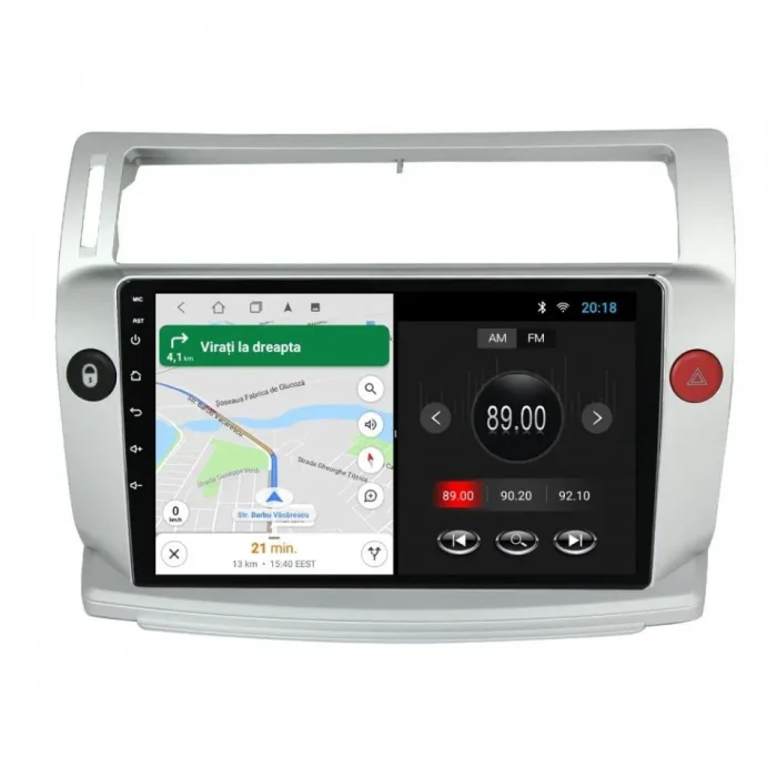 Navigatie auto dedicata Citroen C4 I 2004 - 2009, 1GB RAM, Radio GPS Dual Zone, Display HD IPS 9" Touchscreen, Internet Wi-Fi, Bluetooth, MirrorLink, USB, Waze - imagine 5