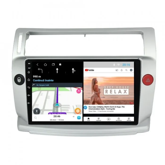 Navigatie auto dedicata Citroen C4 I 2004 - 2009, 1GB RAM, Radio GPS Dual Zone, Display HD IPS 9" Touchscreen, Internet Wi-Fi, Bluetooth, MirrorLink, USB, Waze - imagine 6