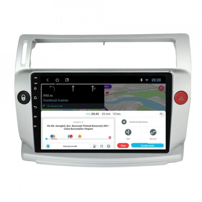 Navigatie auto dedicata Citroen C4 I 2004 - 2009, 1GB RAM, Radio GPS Dual Zone, Display HD IPS 9" Touchscreen, Internet Wi-Fi, Bluetooth, MirrorLink, USB, Waze - imagine 7
