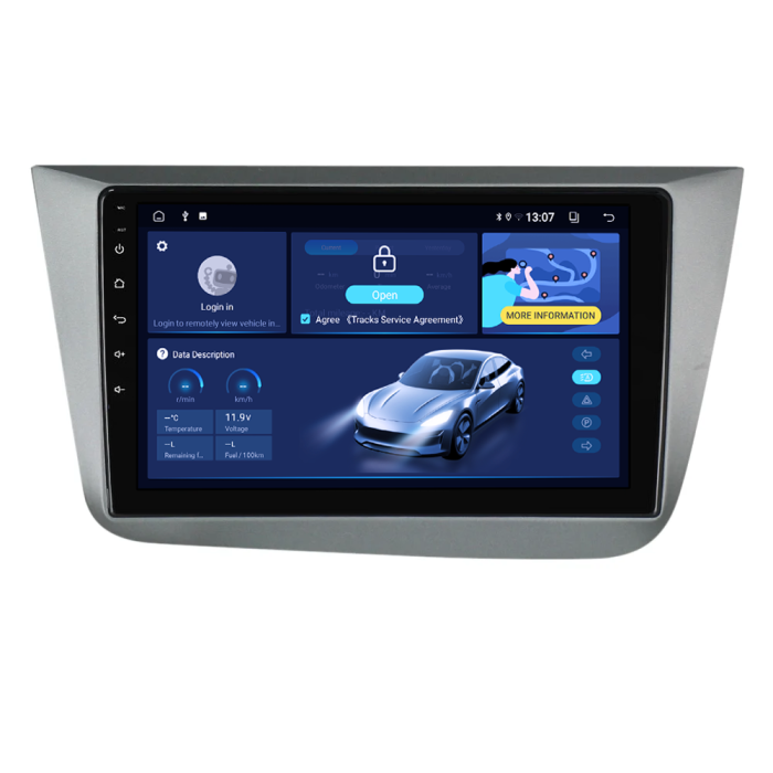 Navigatie auto dedicata Seat Altea 2004-2015, 1GB RAM 32GB ROM, Quad Core, Display 9", Carplay, Android , Bluetooth, Magazin Play, Suport Camere AHD - imagine 3