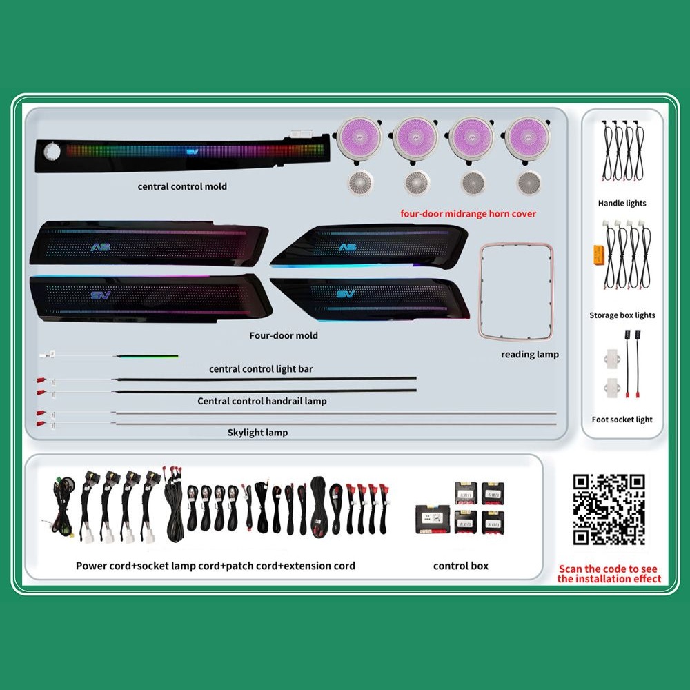 Pachet Lumini Ambientale RGB compatibil Land Rover Range Rover Sport L551 2013-2022